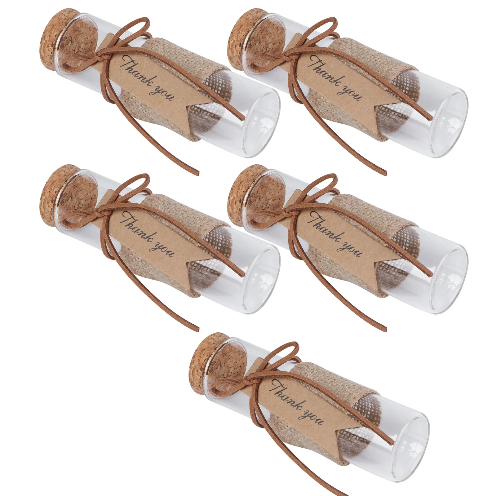 

5pcs Glass Bottle Candy Storage Container Wedding Party Decor Creative Small Candy Holder Unique Table Gift Idea