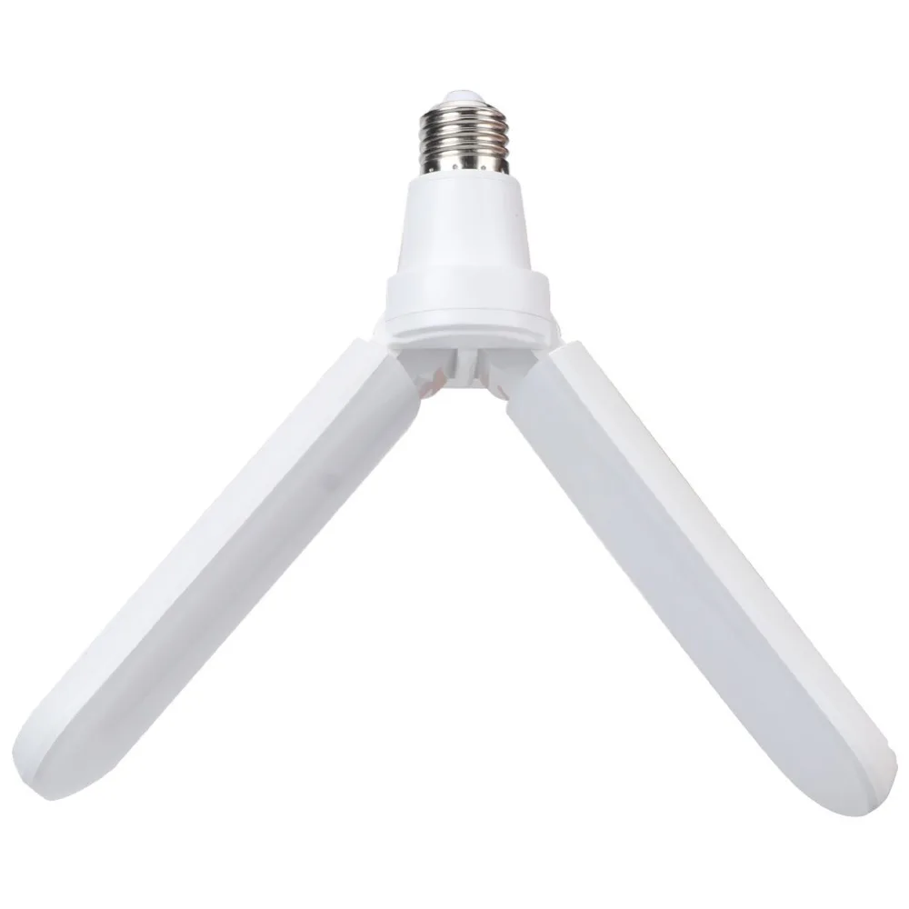 Easy Installation 24W LED Light Bulb 2-Blade AC 85-265V LED Bulb Foldable Cold White Panel Light Workshop