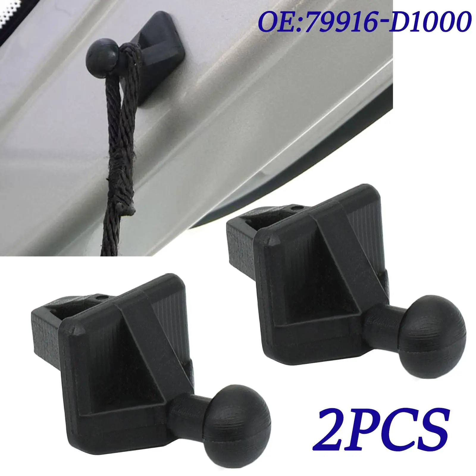 For Nissan Kicks Versa Note Silvia Micra 180SX 200SX 240SX Parcel Shelf Hook Clip Cargo Cover Hook Clip 79916-D1000 2014 - 2020