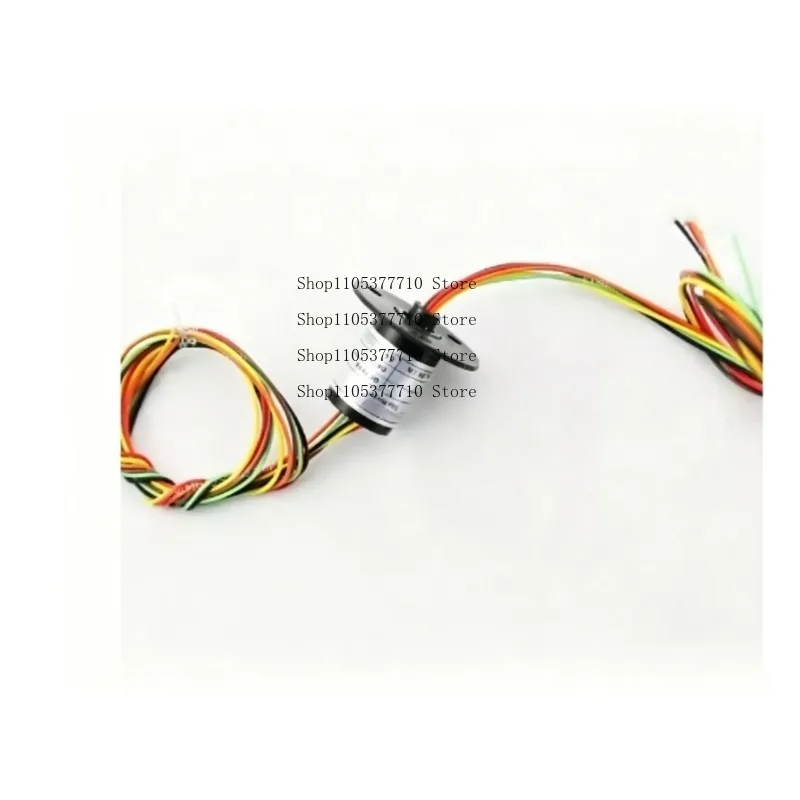 MMC182 Miniature Slip Ring OD 12.5mm L 18.2mm 6 Wires 2A Gold-Gold Contact