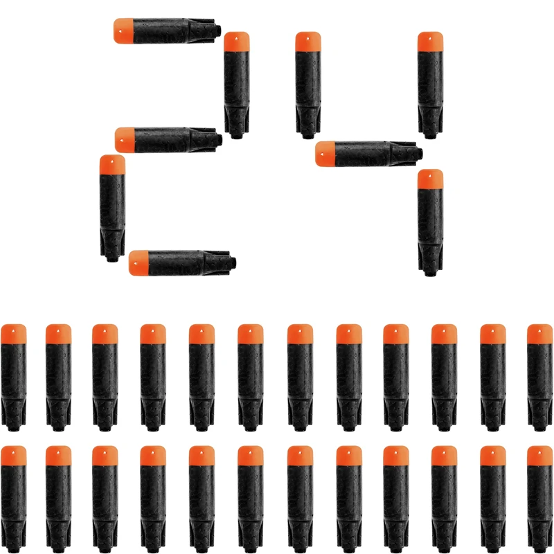 TISNERF 24PCS Black Bullets for Nerf Ultra Toy Guns Refill Pack The Ultimate In Darts Sniper Game Compatible Only Ultra Blaster