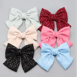 Fabric Bronzing Starry Sky Big Bows Hair Pin Hair Clips For Girls Women Hair Accessories Fashion Korean Hair Clip Accessories