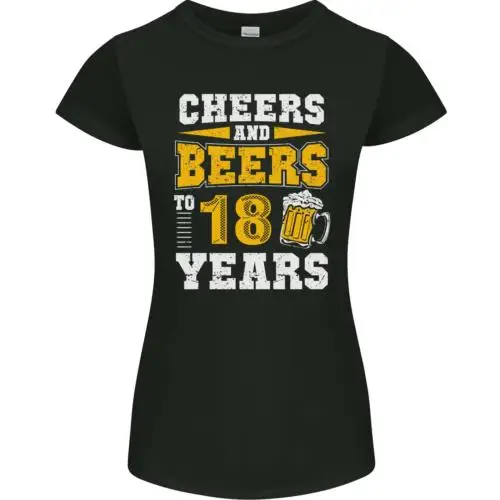 

18th Birthday 18 Year Old Funny Alcohol Womens Petite Cut T-Shirt