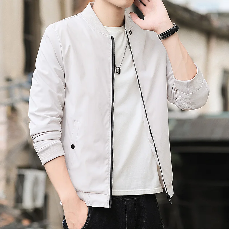 

2024 Autumn Jacket Men's Youth Coat Men Clothing Korean Fashion Luxury Baseball 5XL