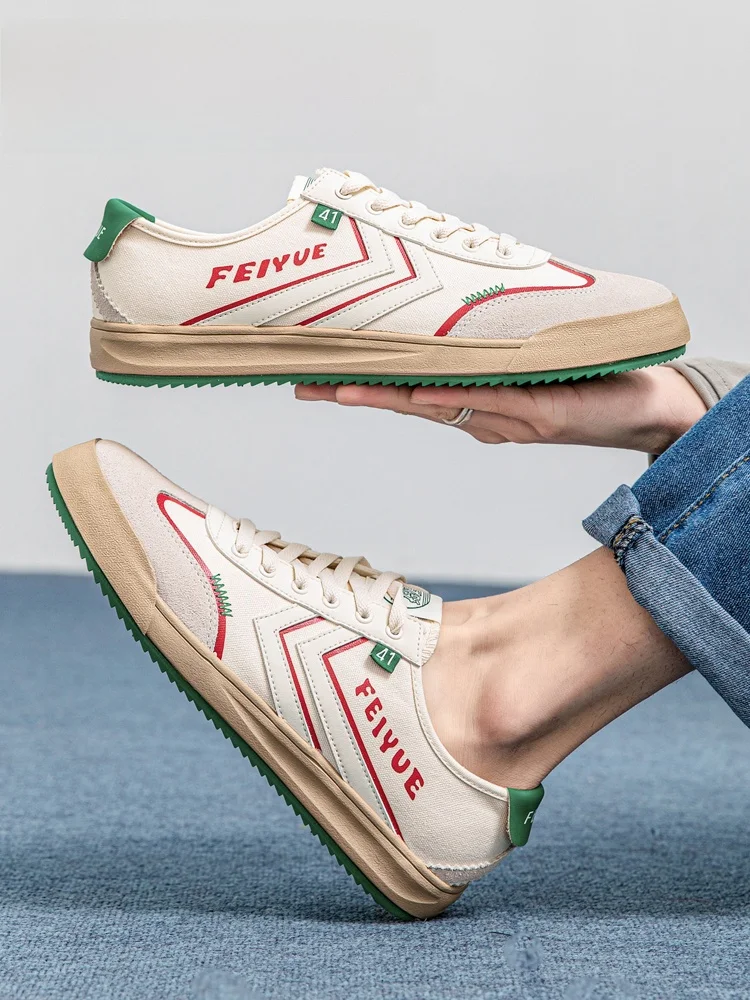 

Ретро ex Feiyue Dequn oes Дышащие Thi Bot Повседневные универсальные летние новые спортивные кроссовки для пар на резиновой подошве