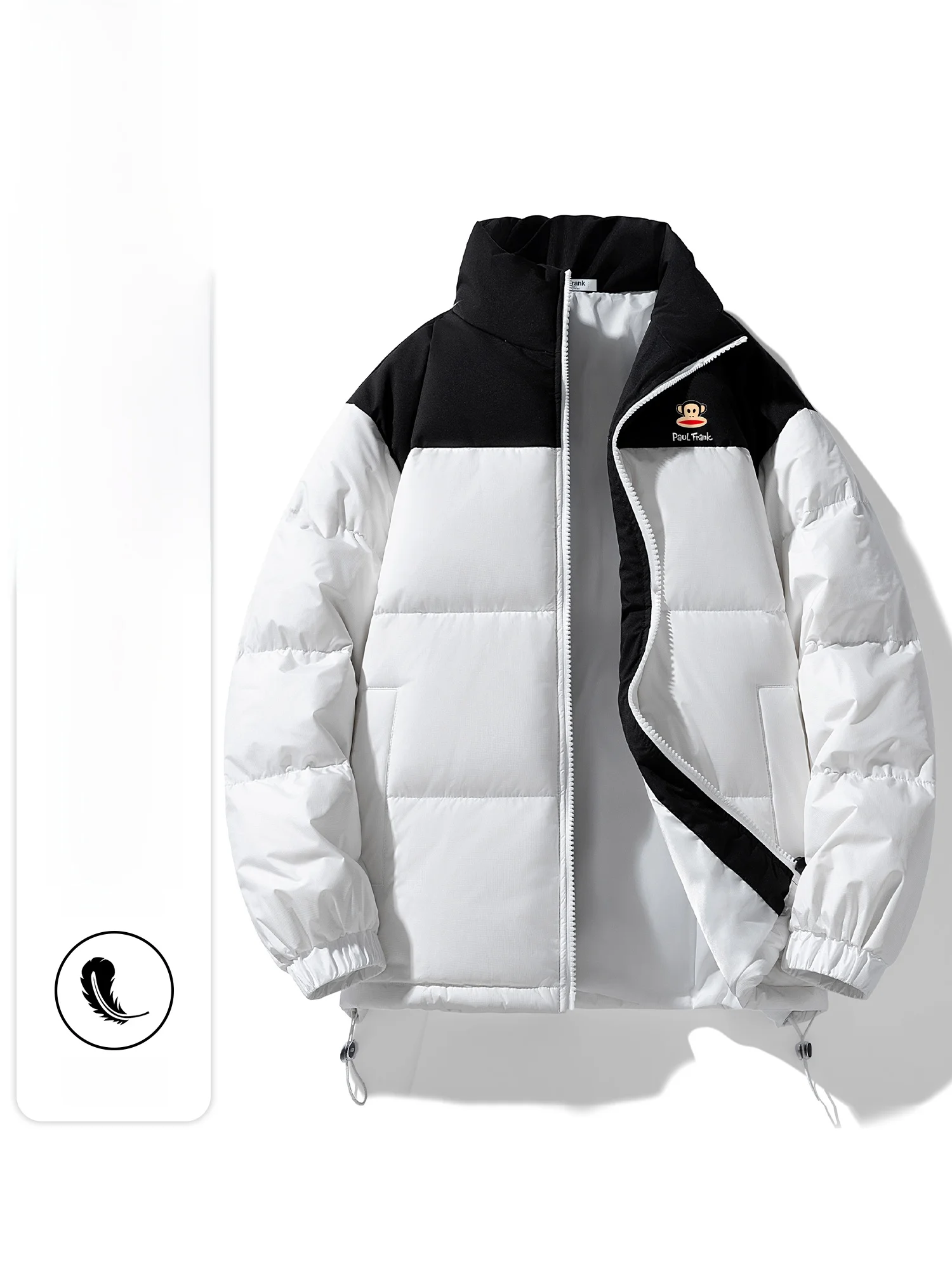 

Мужская зимняя теплая куртка Paul Frank Monkey с капюшоном, утепленная пухом, из полиэфирного волокна, повседневная, утолщенная