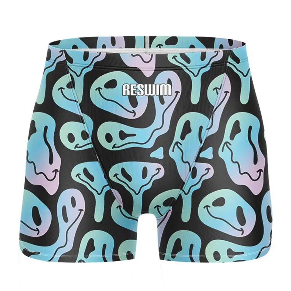 Summer Men's Swimming Trunks Swim Jammer Swimsuit Shorts Athletic Training Swimwear Beach Tights Short GYM Water Surfing Pants