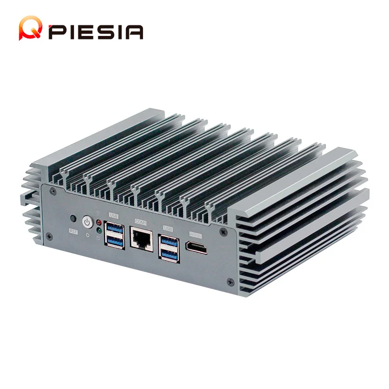 6 LAN Router Pfsense Firewall Mini PC Intel 12th N100 N150 N305 1*DDR5 Barebone Industrial Fanless Mini PC For Network Security