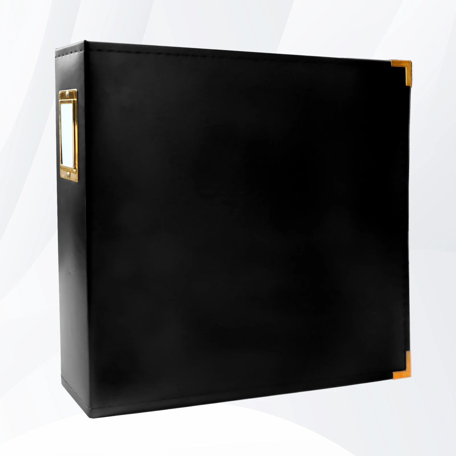 12x12 Photo Album 3 Ring Binder, Leather Cover Scrapbook Album 12x12 D-Ring with 10 Plastic Sleeves