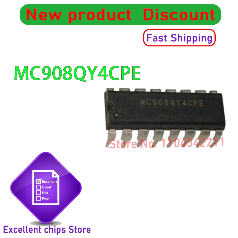 10 Uds nuevo MC908QY4CPE MC908 MC908QY4 DIP-16