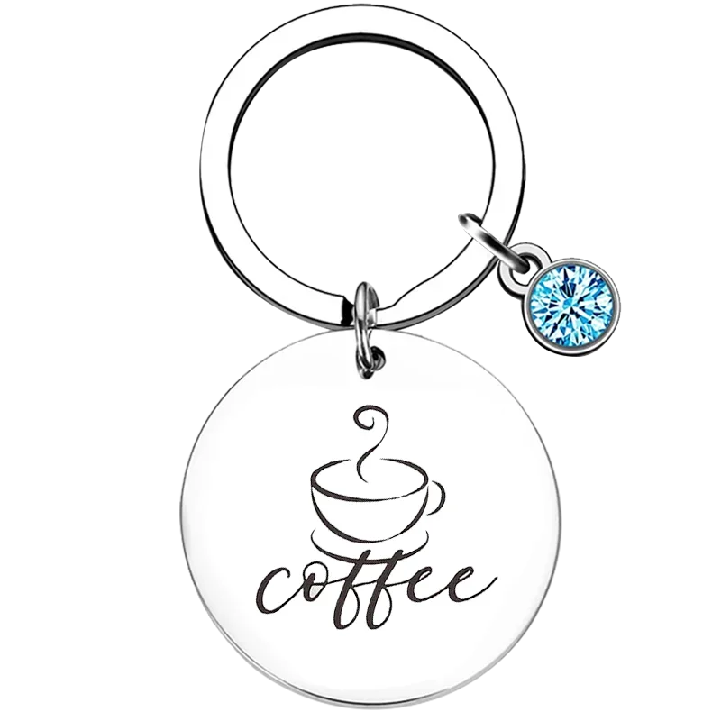 Cute Soul sister birthday gift Keychain Coffee Cup Key Chain Pendant Jewelry coffee lover gift