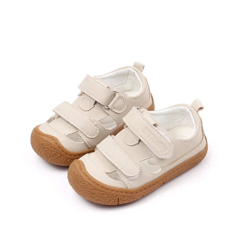 Sandales d'été pour bébés garçons et filles de 1 à 2 ans, chaussures de marche respirantes non ald parker avec protection