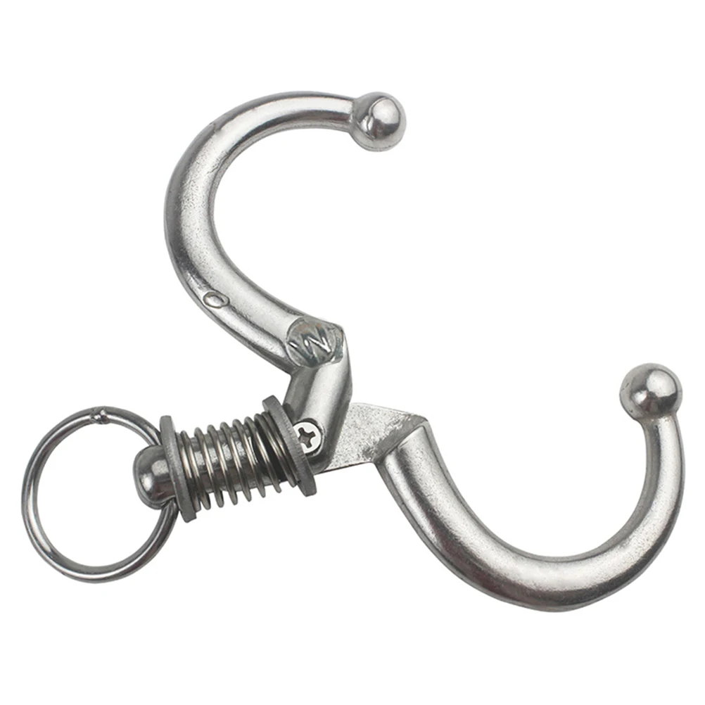 

Durable Thickened Steel Livestock Nose Ring Reusable Cattle Traction Tool Spring Design Easy Open Comfortable Use Farm Equipment
