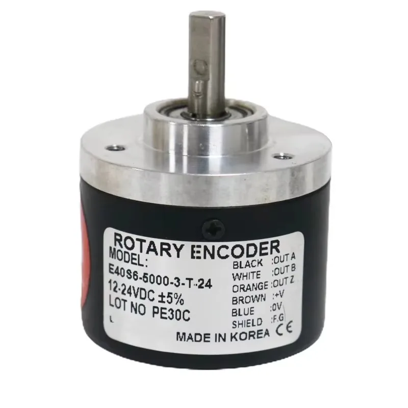 Encoder E40S6-1000-3-T-24 6mm soilid shaft DC 24V 1000ppr Optical Encoder 40 mm incremental rotary encoder