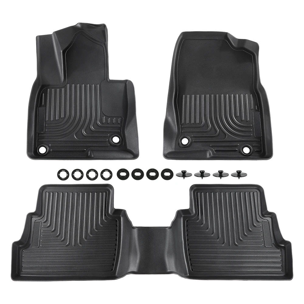 

Floor Mats 3pcs Fit for Mazda CX-5 2017-2024 95641 All Weather Full Cover Protection 1st & 2nd Row Liner TPE Floor Liners Black