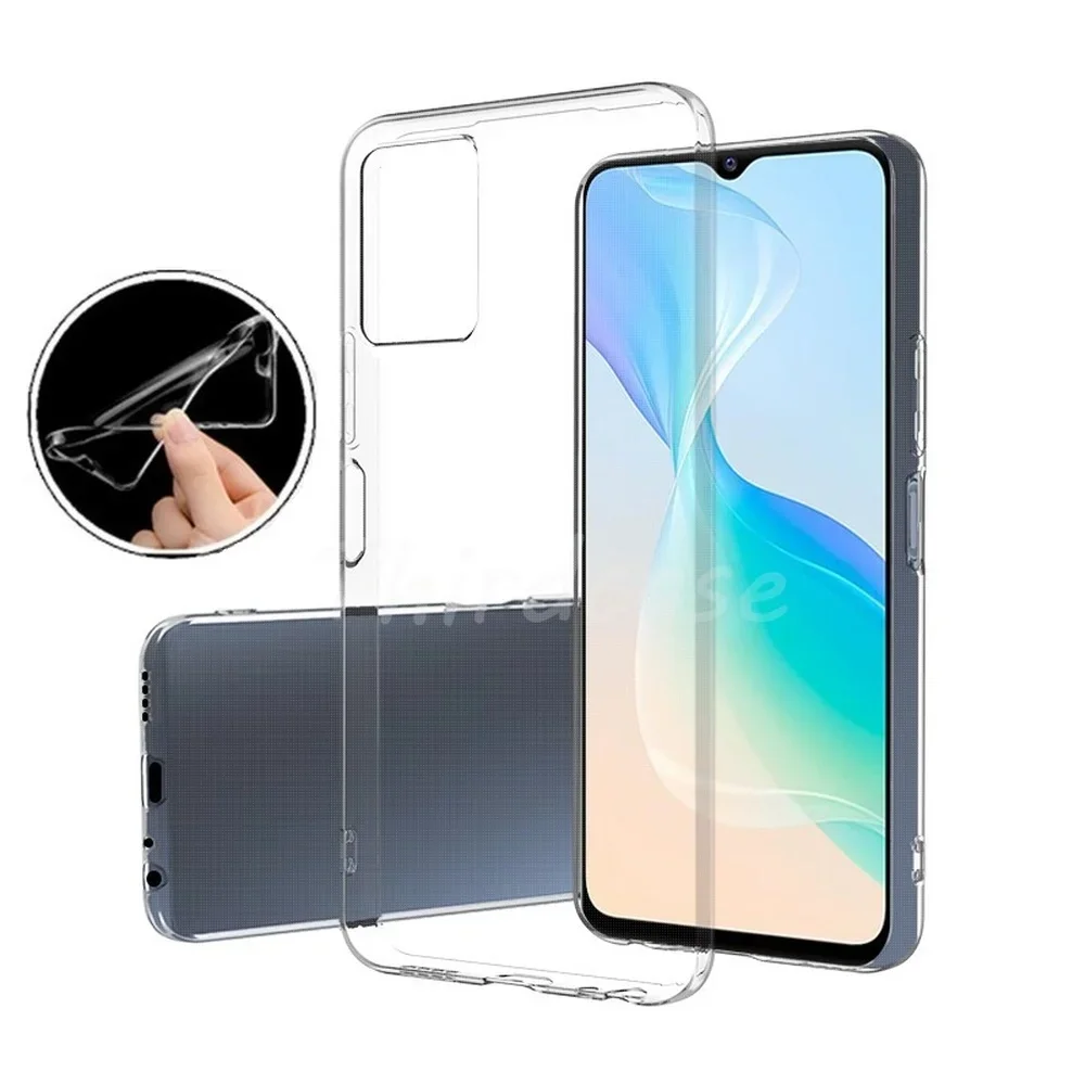 Clear Silicone Case for Vivo Y27 Y35 Y02S Y22 Y36 V21E V20SE Y17S V20 Pro Y33S Y21S Y15 Y17 Y19 Y20S Y20i Y50 Y31 Y70 Y72 Cover