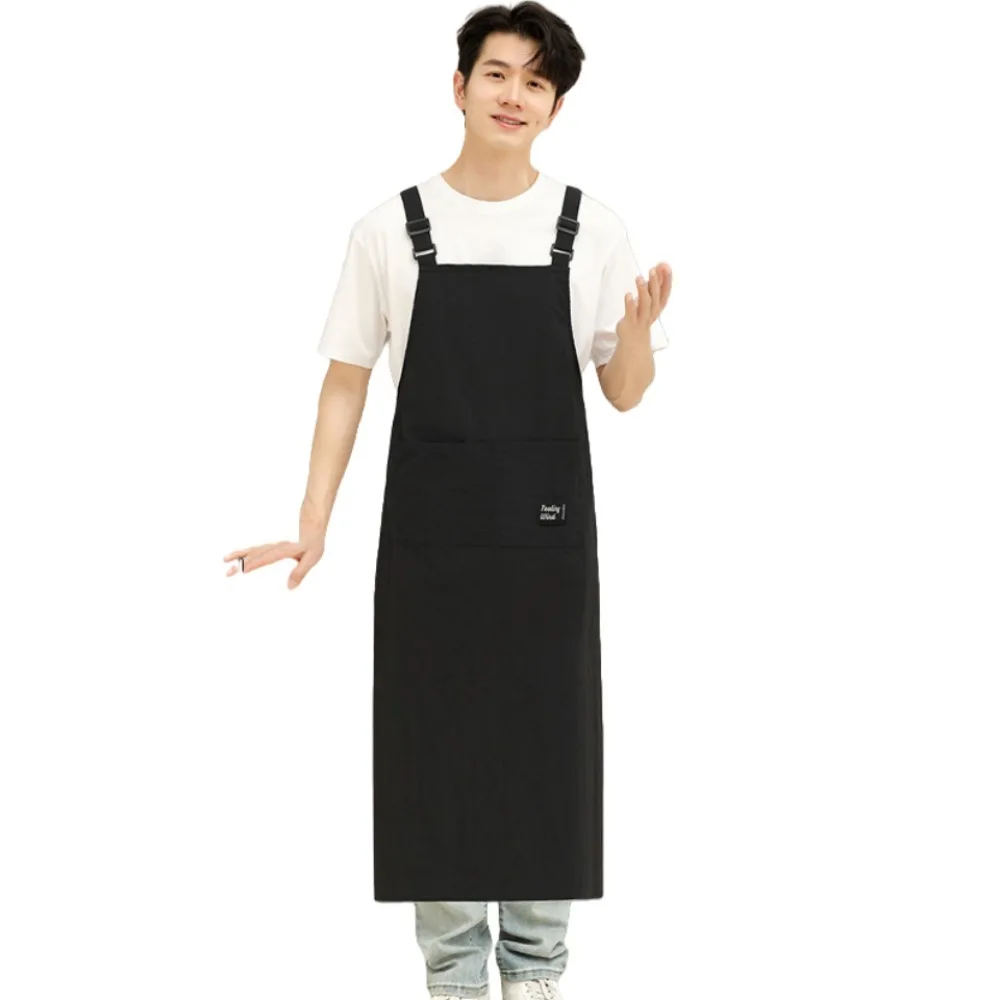 Фартук для приготовления пищи из материала Taslon, водонепроницаемый фартук с удлиненным ремешком, регулируемый ремень, противообрастающая рабочая одежда для общественного питания Фартук для приготовления пищи из материала Taslon, водонепроницаемый фартук с удлиненным ремешком, регулируемый ремень, противообрастающая рабочая одежда для общественного питания