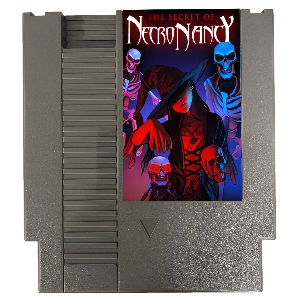 The Secret of NecroNancy NESMaker Games - A Brand NEW NES Game Cartridge 8 Bit 72Pin Video Game Cart For Original NES Console