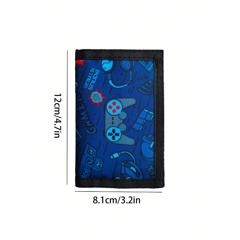 Kids Wallet for Boys, RFID Trifold Canvas Outdoor Sports Wallet for Kids,Kids Festivals gifts,Birthday Gifts Wallet