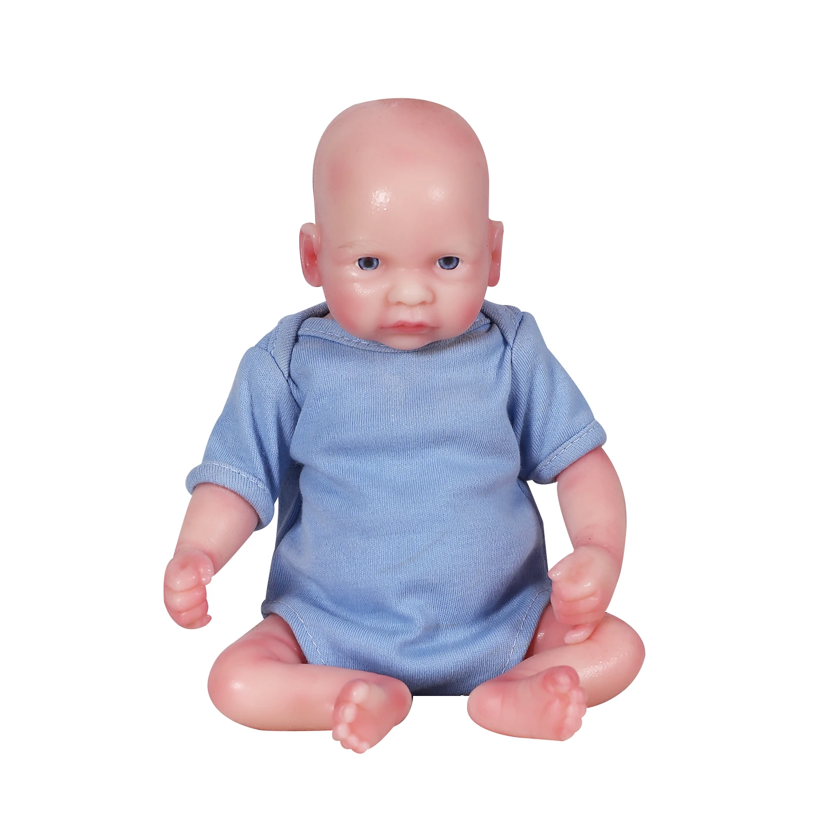 

COSDOLL 26cm 600g 100% Full Body Silicone Reborn Baby Doll Realistic Baby Toys Soft Bebe Dolls for Children Christmas Gift