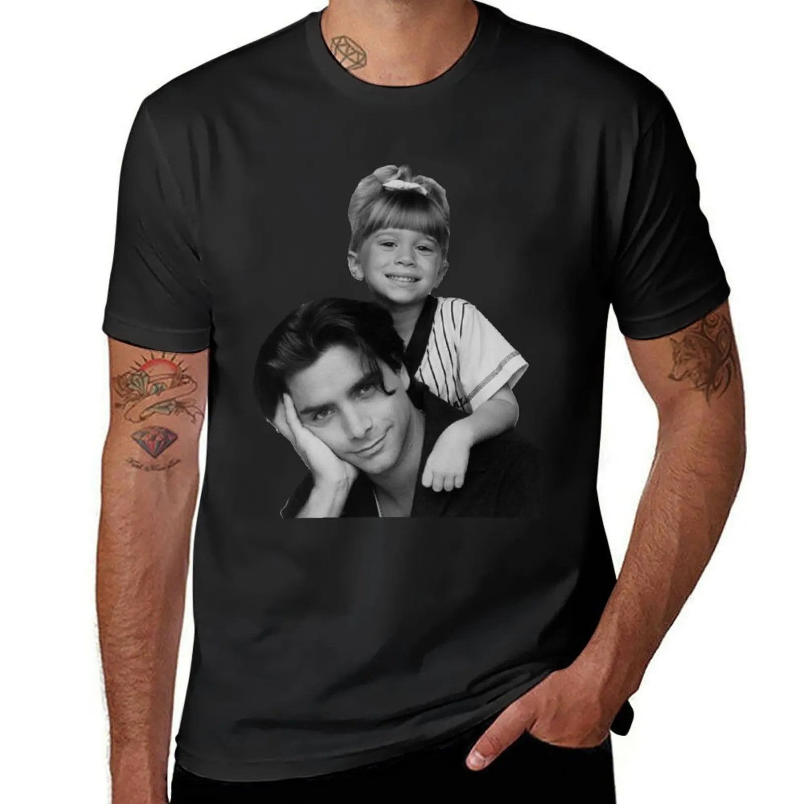 

uncle jesse and michelle full house T-Shirt aesthetic clothes customs design your own oversizeds mens t shirt