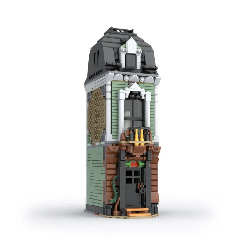 MOC-236320 بنة عرض الشارع مدينة MOC الحديثة Streetscape العمارة سلسلة حلم وحدات الديكور الإبداعية 699 قطعة #4