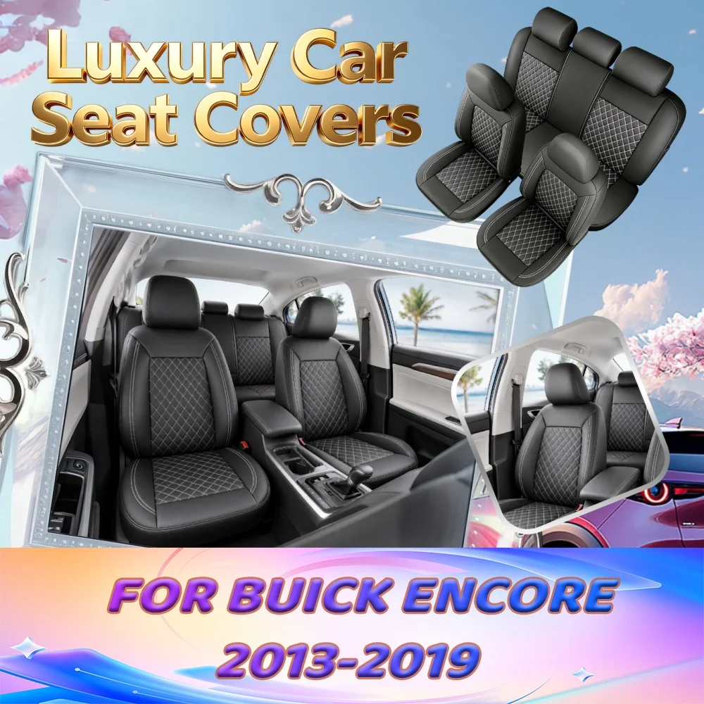 For Buick Encore 2013-2019High-grade quilting texture universal car seat cover, easy to clean, suitable for all seasons