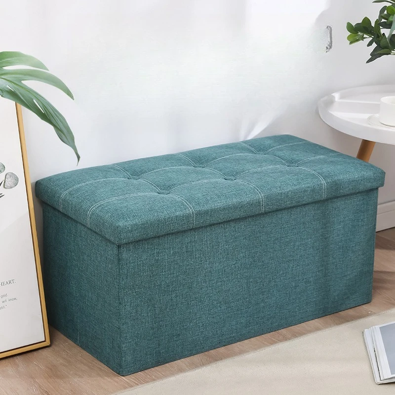 

Outdoor Storage Bench Ottoman Multifunctional Linen Upholstered Shoe Seat Heavy Duty Storage Trunk Patio Entryway Living Room