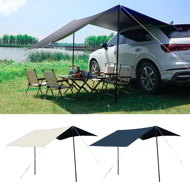 

Car Shelter Shade Camping Side Car Roof Top Tent Awning Waterproof SUV Portable Camping Car Tent Automobile Rooftop Rain Canopy