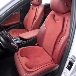 For Porsche Cayenne Macan Car Seat Cover Cushion Warm Flannel Soft Memory Foam Seat Protector Booster Pad Car Winter Accessories