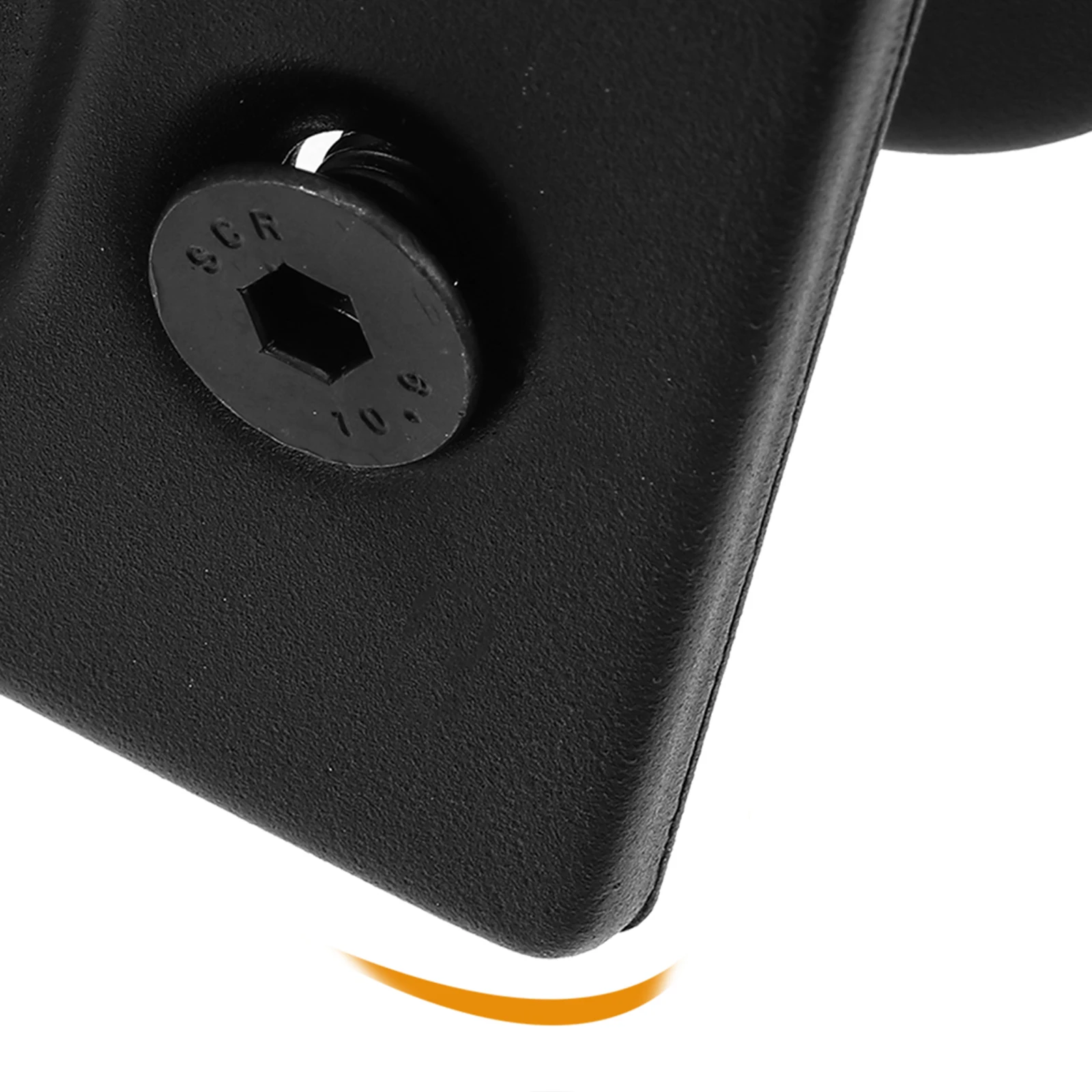 Round H Door Pull Carbon Steel Black Sliding Garage Warehouse Hardware Kit Easy Install Durable Practical Function