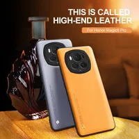Luxury PU Leather Case For Honor Magic6Pro Back Cover Matte Silicone Protection Phone Case Honar Magic6 Pro Magic 6 6Pro Lite