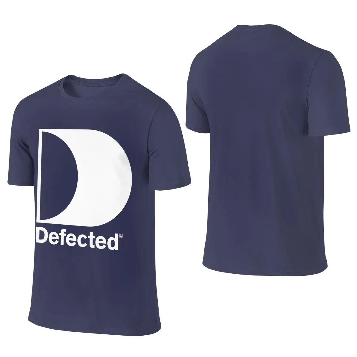 Defected Records Rave Electronic Music Festival Abrasion-Resistant Reversible T-shirt Niche Street Style   Basic Tee