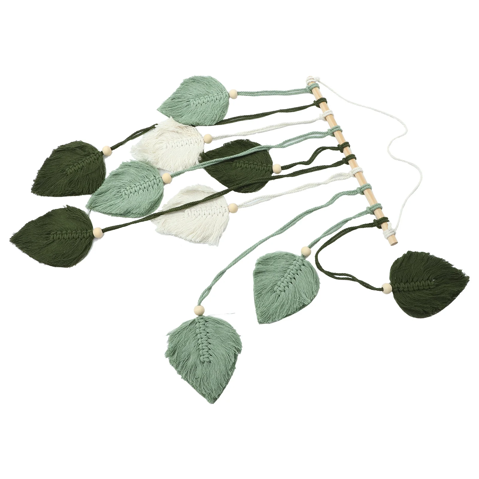 Bohemian Leaf Tapestry Wall Hanging Fine Crafted Macrame Decor Nursery Bedroom Living Room Wall Art Holiday Home Decoration