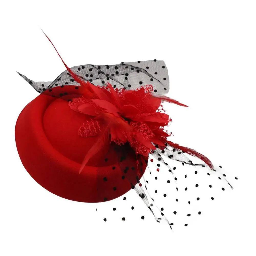 

Formal Hat Fascinator Hat Flower Floral Feather Hairpin Mesh Hairband Corsage Fedoras Hat Hair Clip Photography Headdress