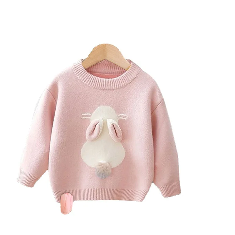 Meisjestrui Konijn Mode Kinderen Winterkleding Gebreide kindertrui