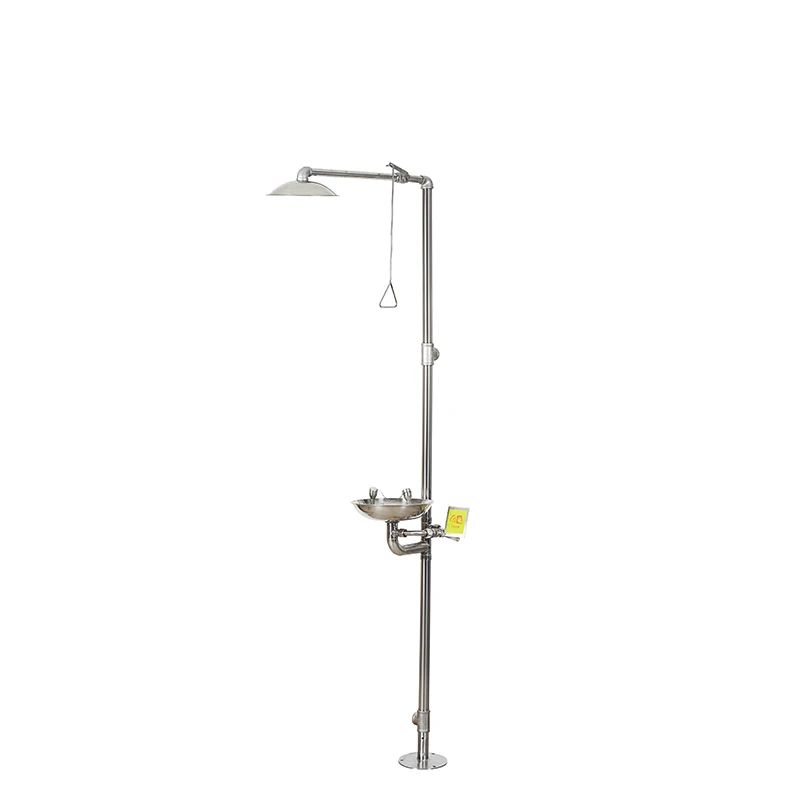 Laboratory safety equipment Stainless steel 304 emergency eyewash station for workplace safety and protection