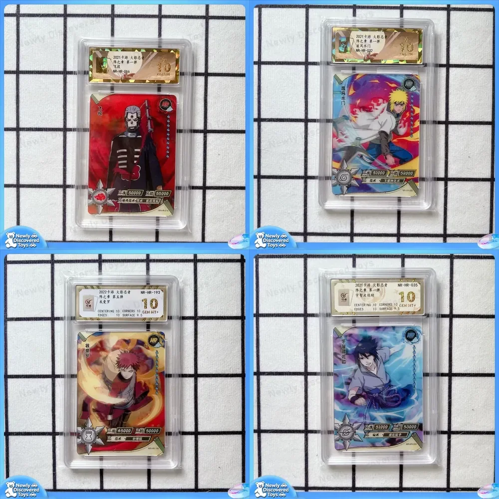 Naruto Card Game HR Horizontal Vertical Uchiha Itachi Kakashi Sasuke Insurance Rating Card CCG 10 Stars for Card Game