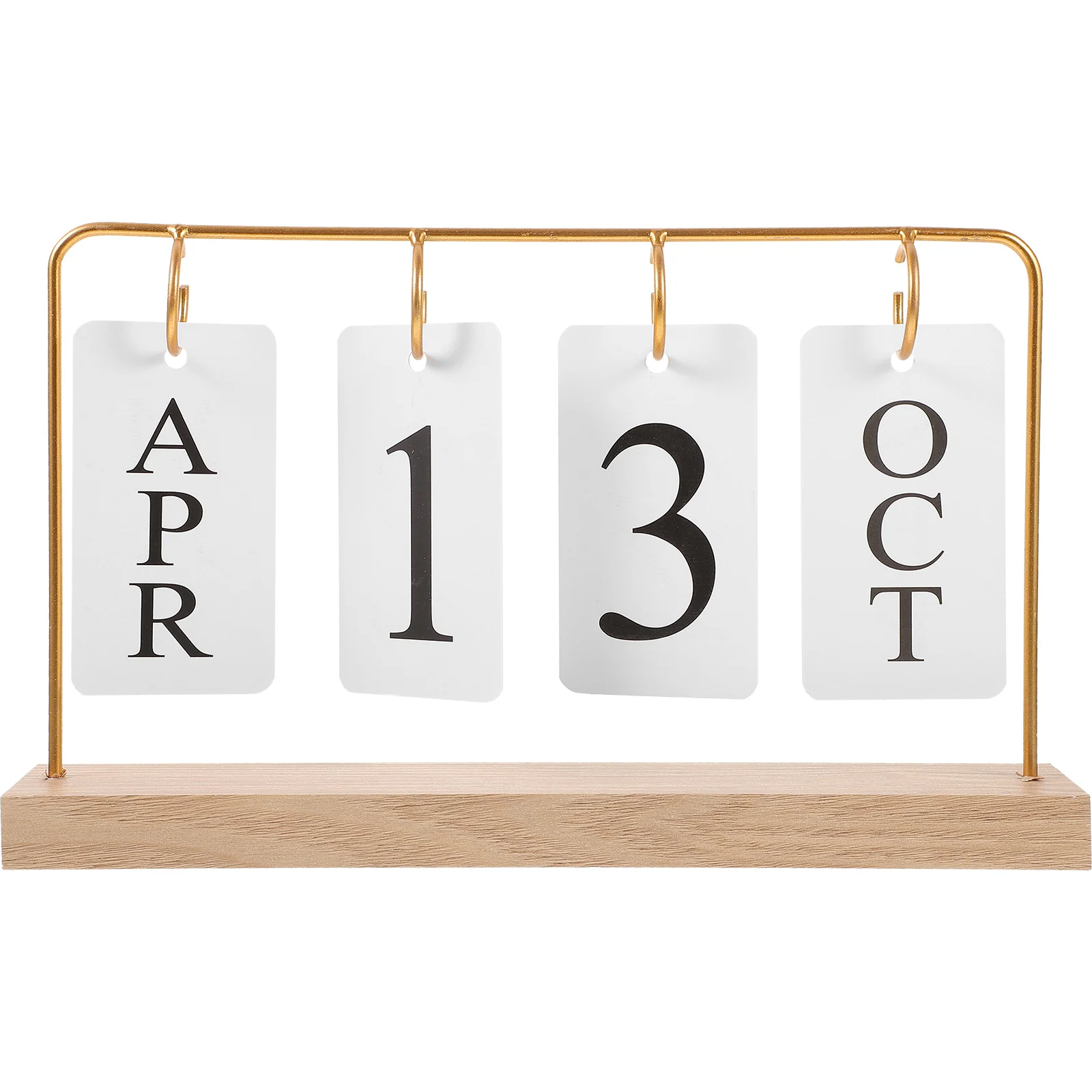 Perpetual Calendar Household Desk for Office Decor Decorate Table Paper Reusable Creative Desktop Decoration