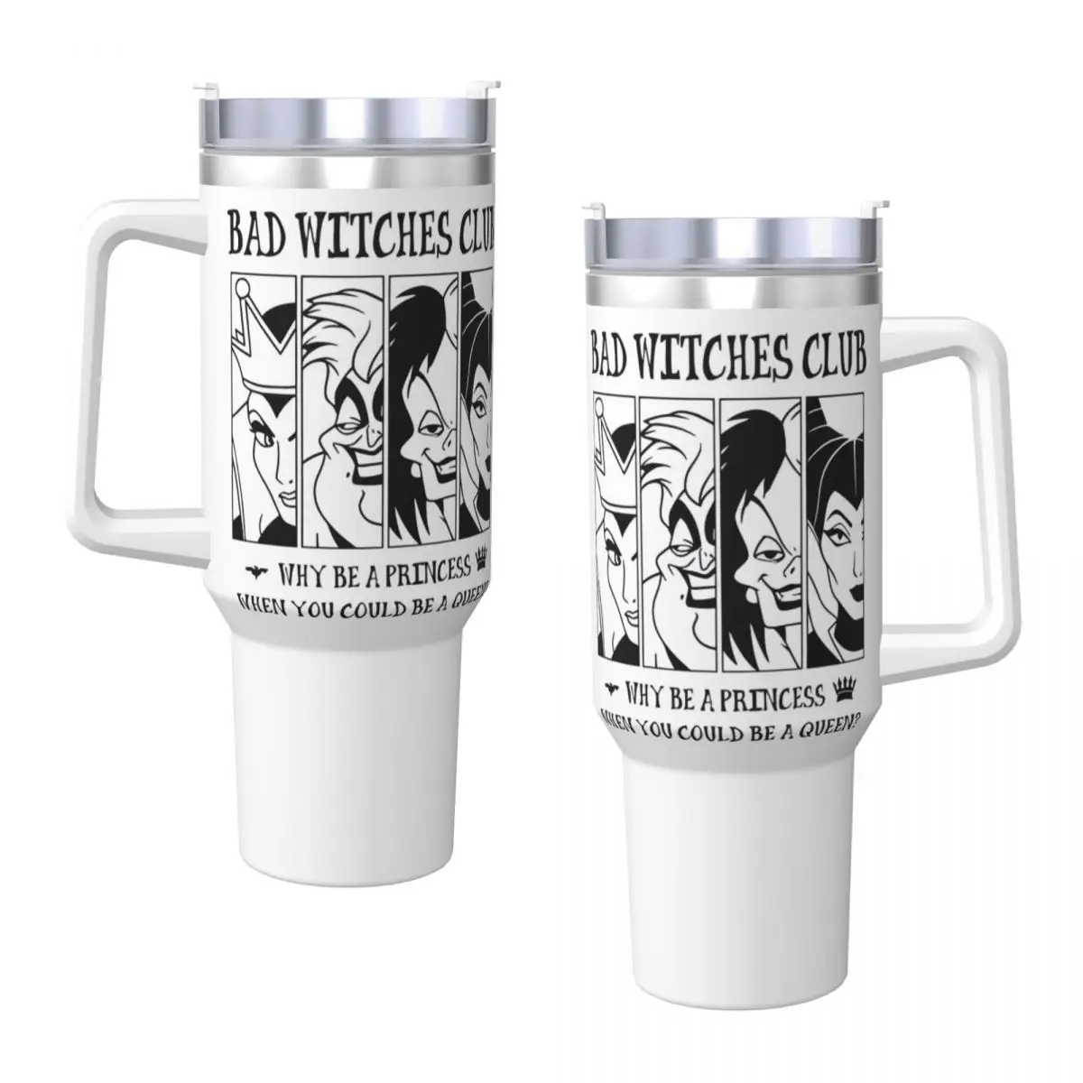 

Stainless Steel Tumbler Villains Bad Witches Coffee Mug Leakproof Hot Drinks Mugs Cup Beach Custom Water Bottle
