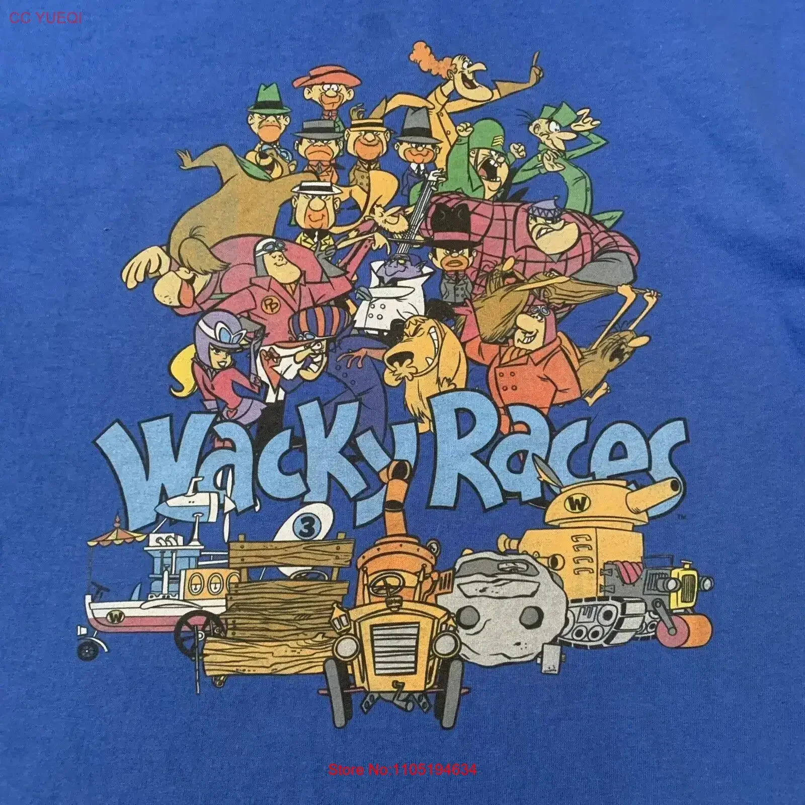 DASTARDLY MUTTLEY WACKY Races T shirt All Size S 4XL YI469 vintage Washed streetwear Versatile graphic Slightly