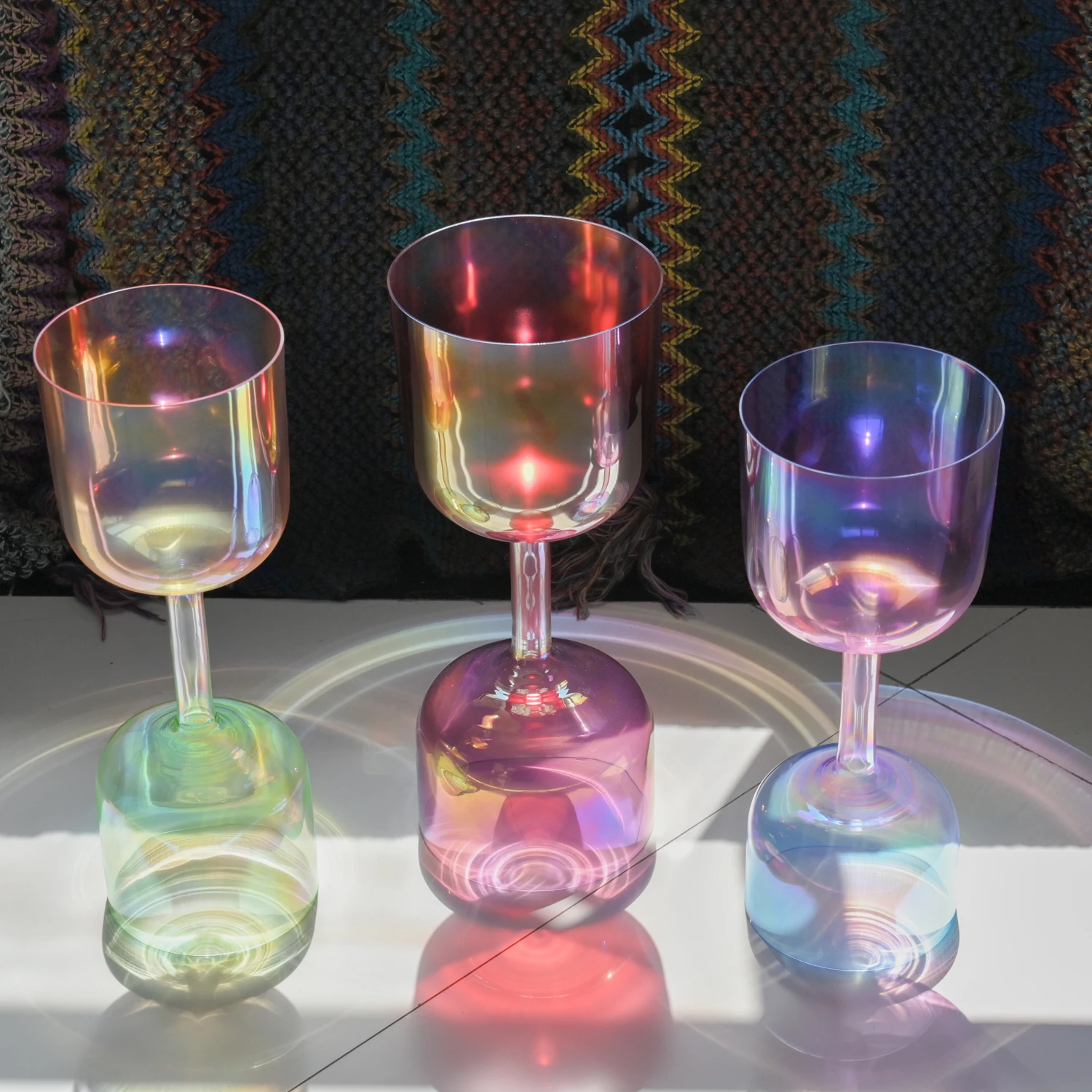 Jinfang Quartz Crystal Singing Bowl 432HZ/440HZ Handheld Crystal Singing Bowl 6-8Inch for Sound Bath Meditation