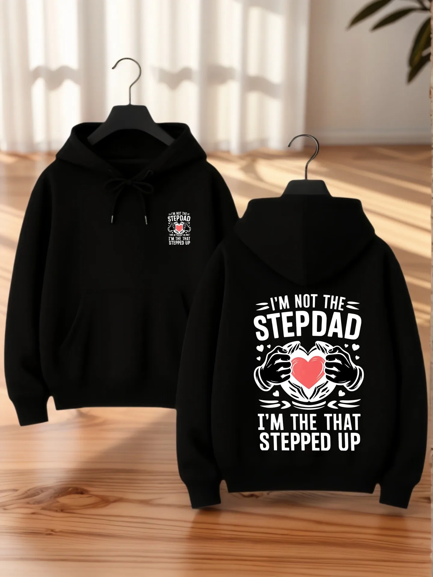 Graphic Hoodie Women, Man of God Letter Print, Casual Aesthetic, Fleece, Casual Everyday Wear, For Men