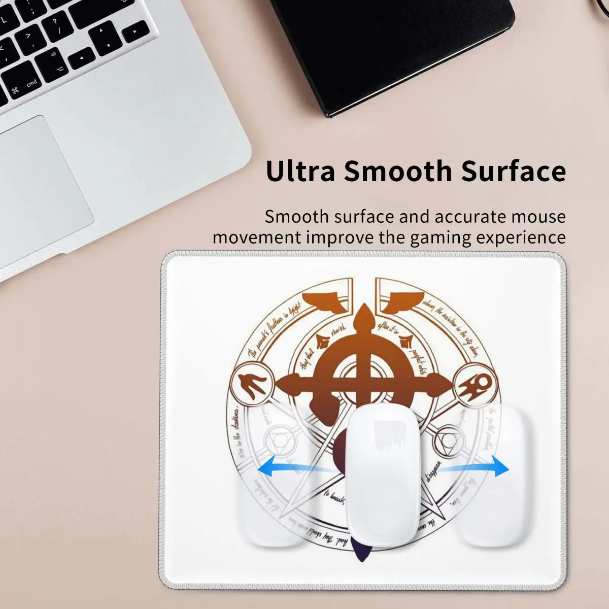 Fullmetal Alchemist Brothers Anime Manga Logo Mouse Pad Computer Keyboard Mouse Mat Gaming Laptop Desk Mat Office Table Mats