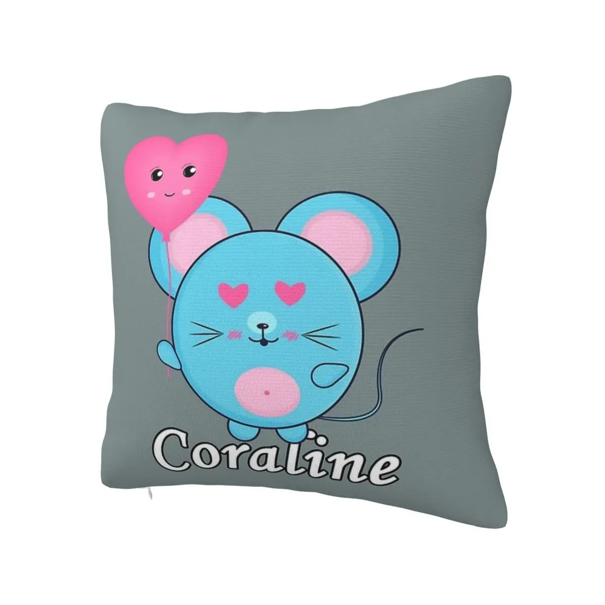 Im Squeaky Coralined Square Pillow Square Pillow White Square pillow