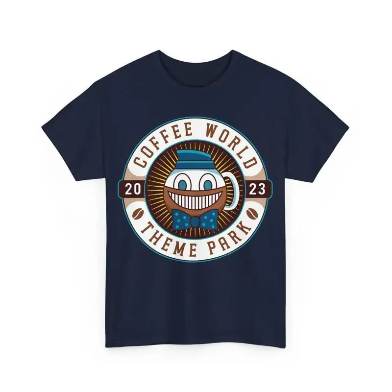 Watery Coffee World Emblem T Shirt Alan Wake 2 Video Game Bright Falls
