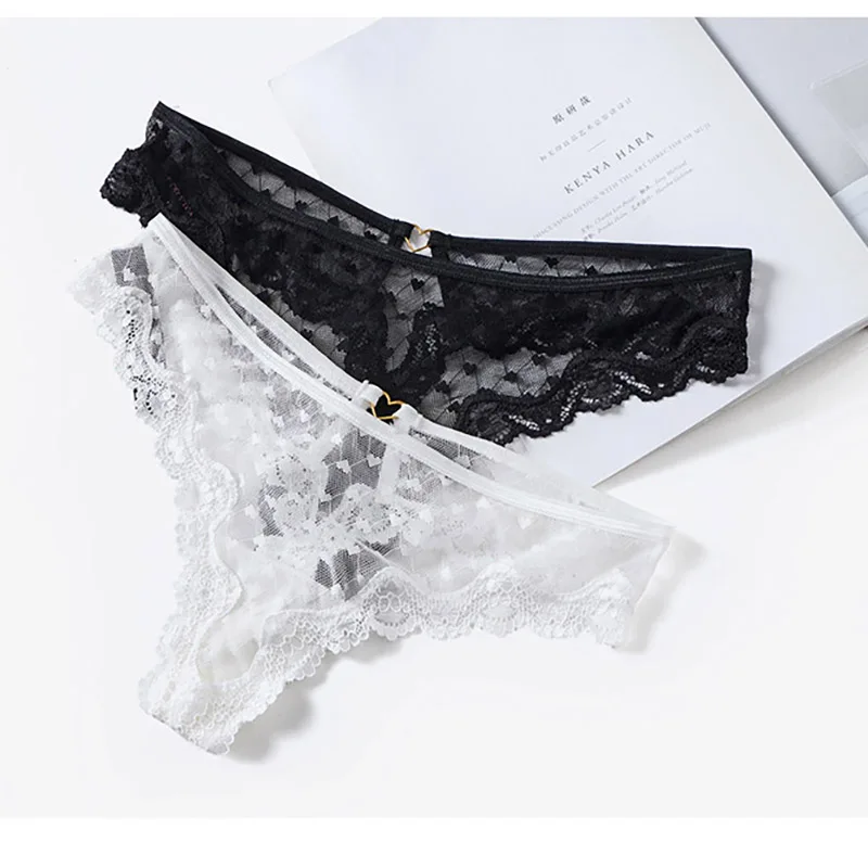 Women Sexy Erotic Lace Panties Thongs Lingerie String Hot Transparent Underwear Hollow Out Seamless Tanga Langerie Mujer