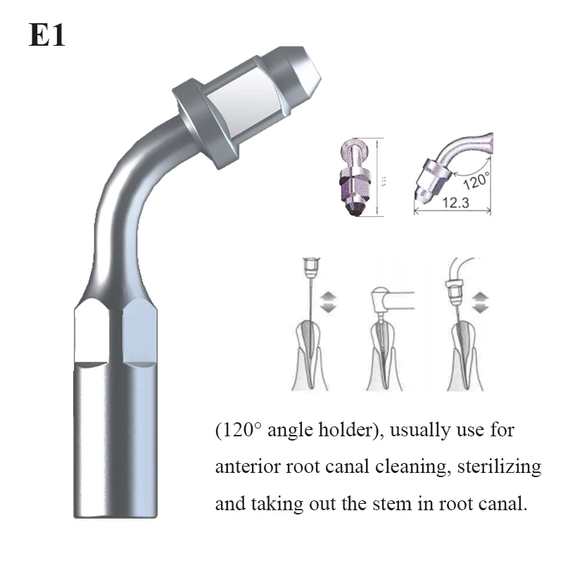 Vvdental raspador ultrassônico endo dicas para ems/woodpecker handpiece ferramentas de clareamento dos dentes e1 e2 e3 e4 e5