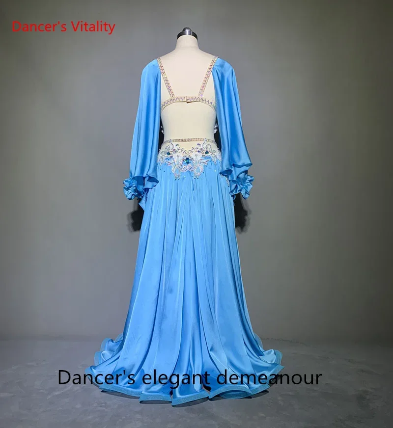 Belly Dance Performance Suit for Women Belly Dancing Bra Long Skirt Customized Child Adult Popsong Suit Oriental Dance Wear Set