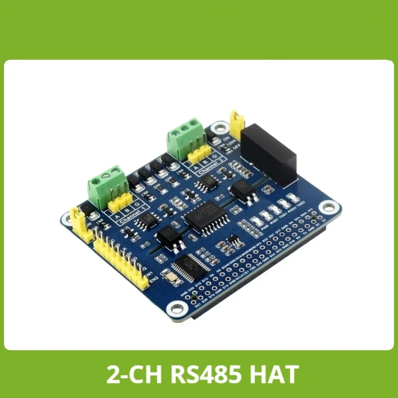 Waveshare 2-Channel Isolated RS485 Expansion HAT With Multi Onboard Protection Circuits. for Raspberry Pi
